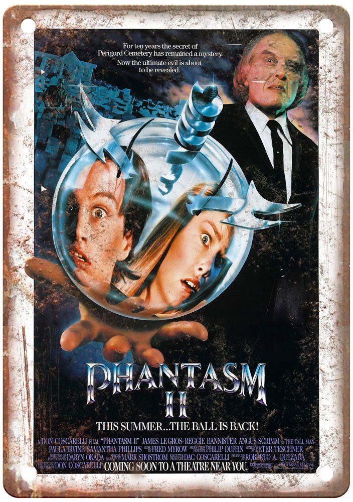 Phantasm 2 Vintage Movie Poster Old Retro Look Metal Sign