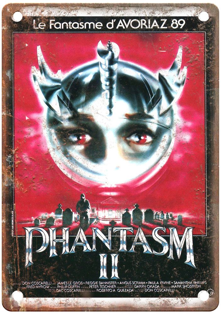 Phantasm 2 Vintage Movie Poster Old Retro Look Metal Sign