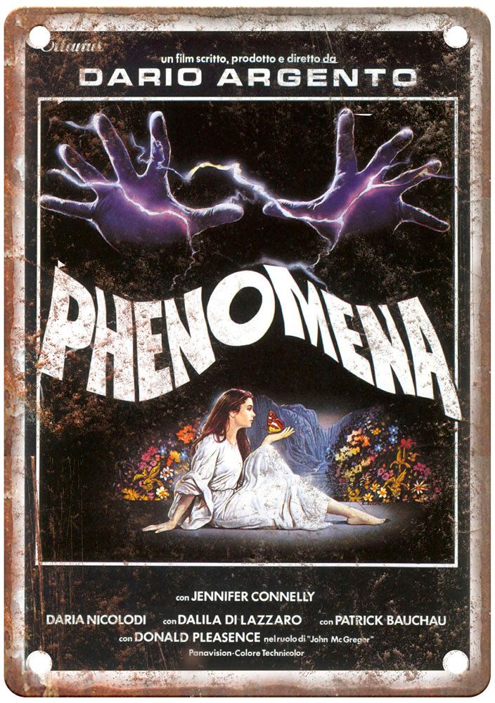 Phenomena Vintage Movie Poster Old Retro Look Metal Sign