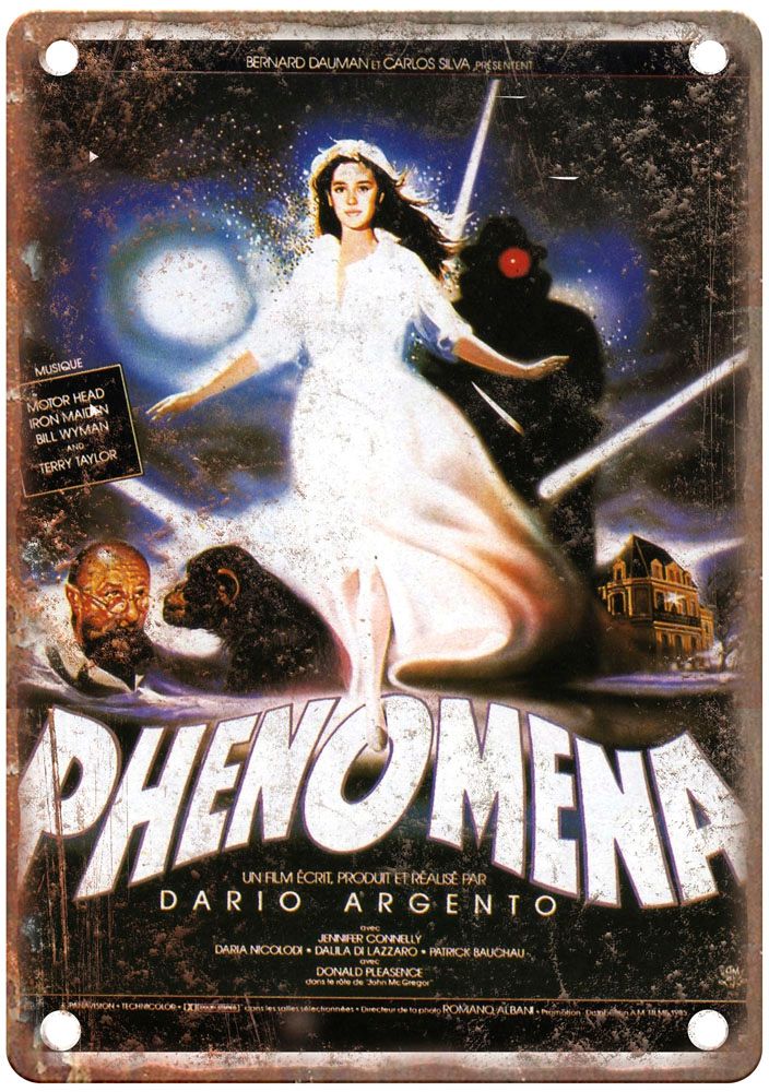 Phenomena Vintage Movie Poster Old Retro Look Metal Sign