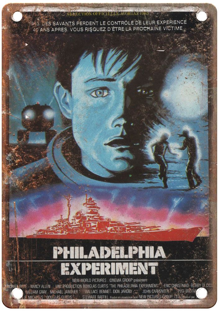 Philadelphia Experiment Vintage Movie Poster Old Retro Look Metal Sign