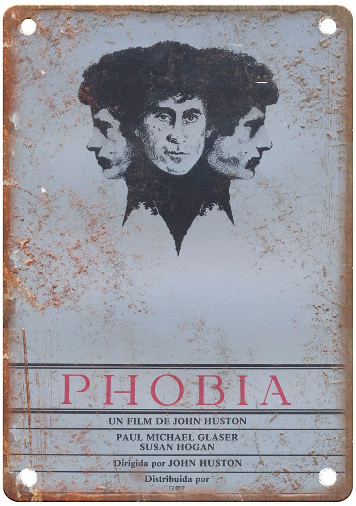 Phobia Vintage Movie Poster Old Retro Look Metal Sign