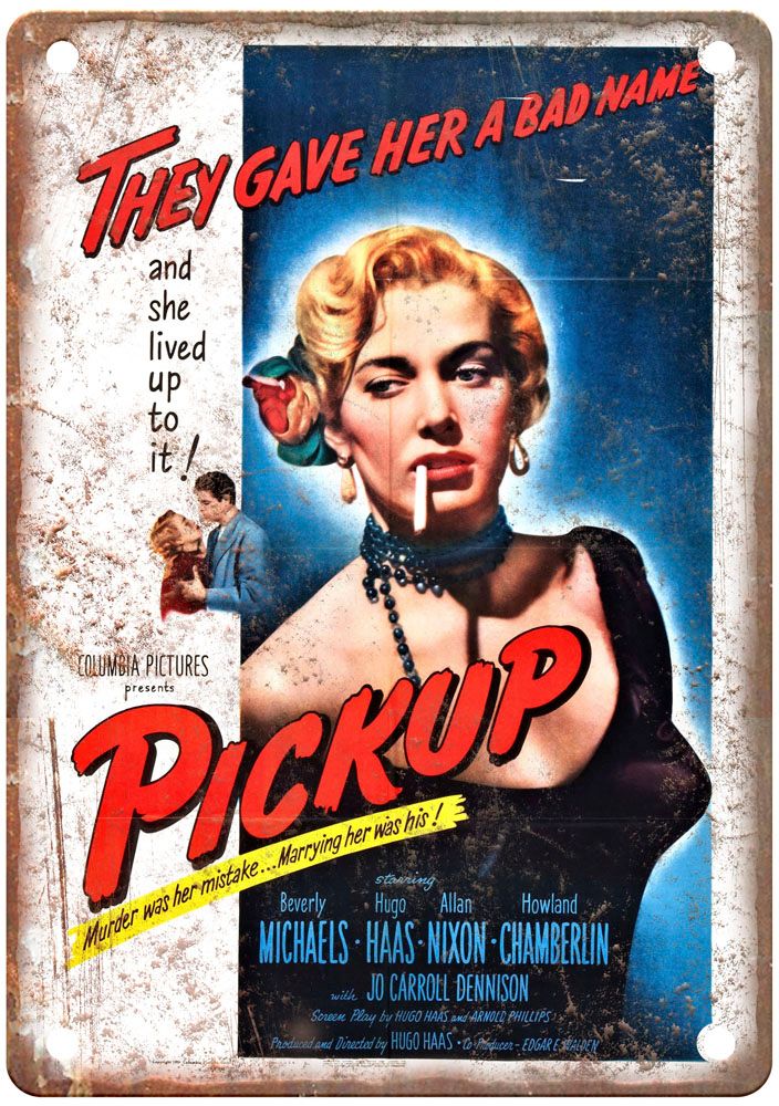 Pickup Vintage Movie Poster Old Retro Look Metal Sign