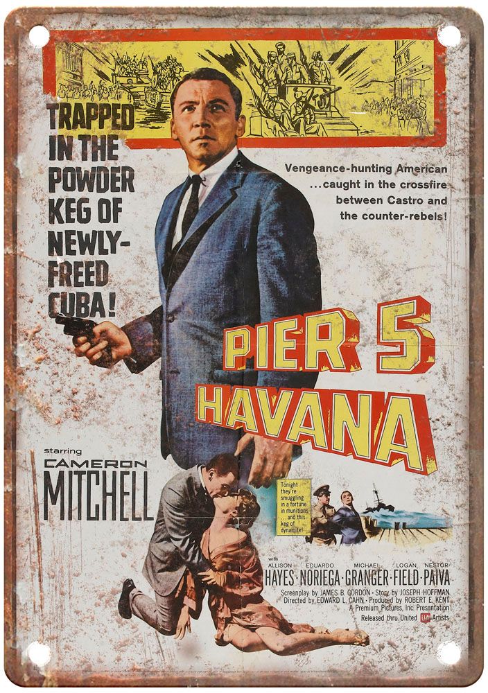 Pier 5 Havana Vintage Movie Poster Old Retro Look Metal Sign