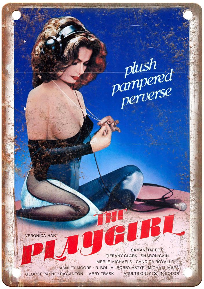 Playgirl Vintage Movie Poster Old Retro Look Metal Sign