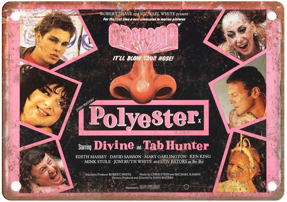 Polyester Vintage Movie Poster Old Retro Look Metal Sign