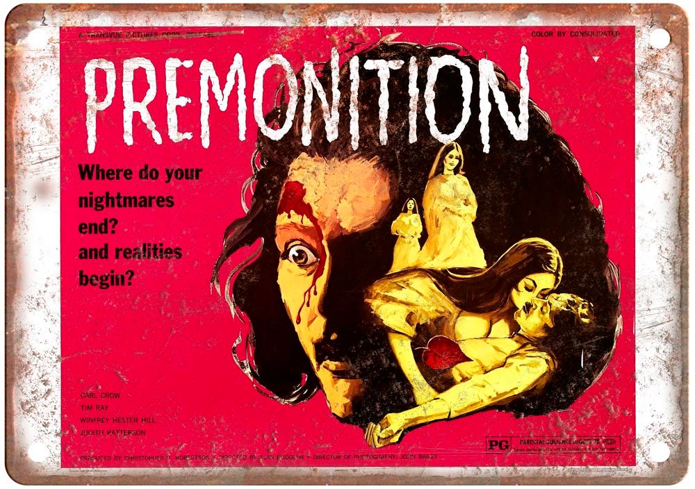 Premonition Vintage Movie Poster Old Retro Look Metal Sign