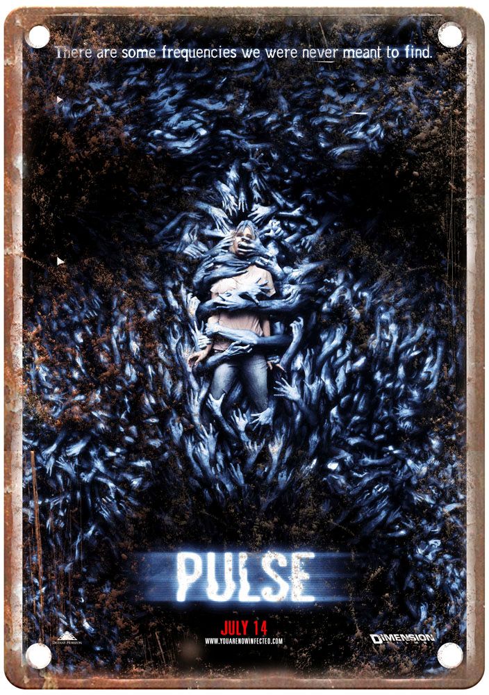 Pulse 20 Vintage Movie Poster Old Retro Look Metal Sign