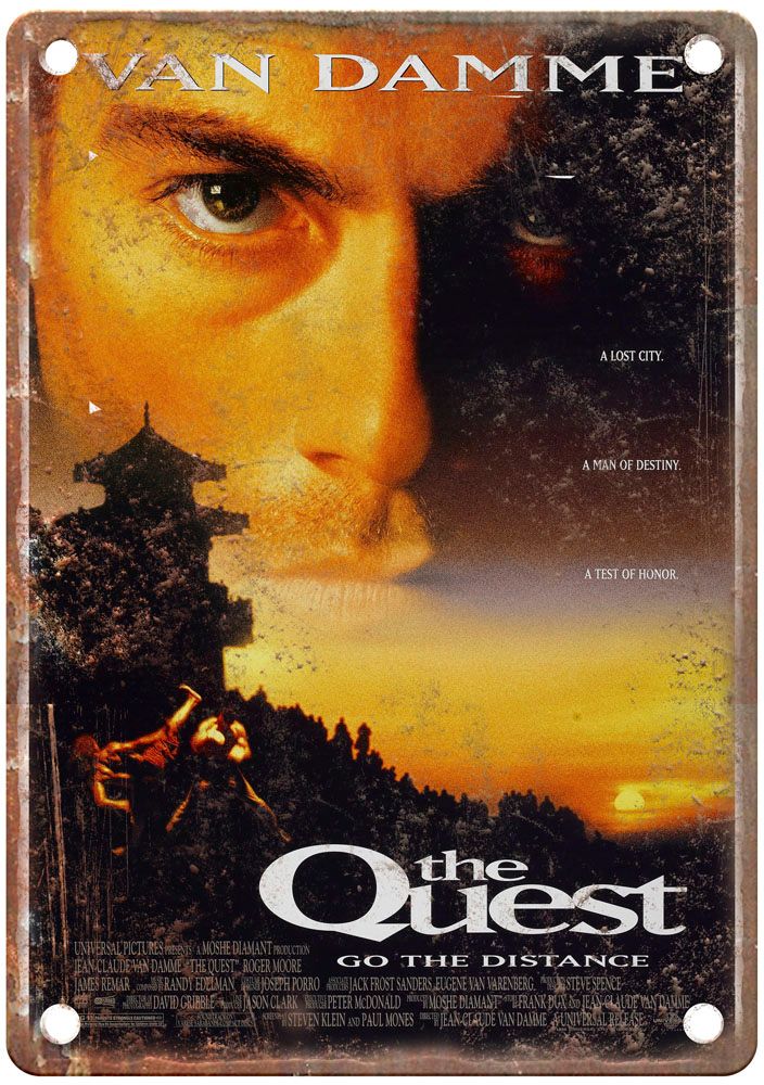 Quest Vintage Movie Poster Old Retro Look Metal Sign