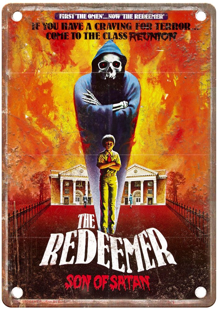 Redeemer Vintage Movie Poster Old Retro Look Metal Sign