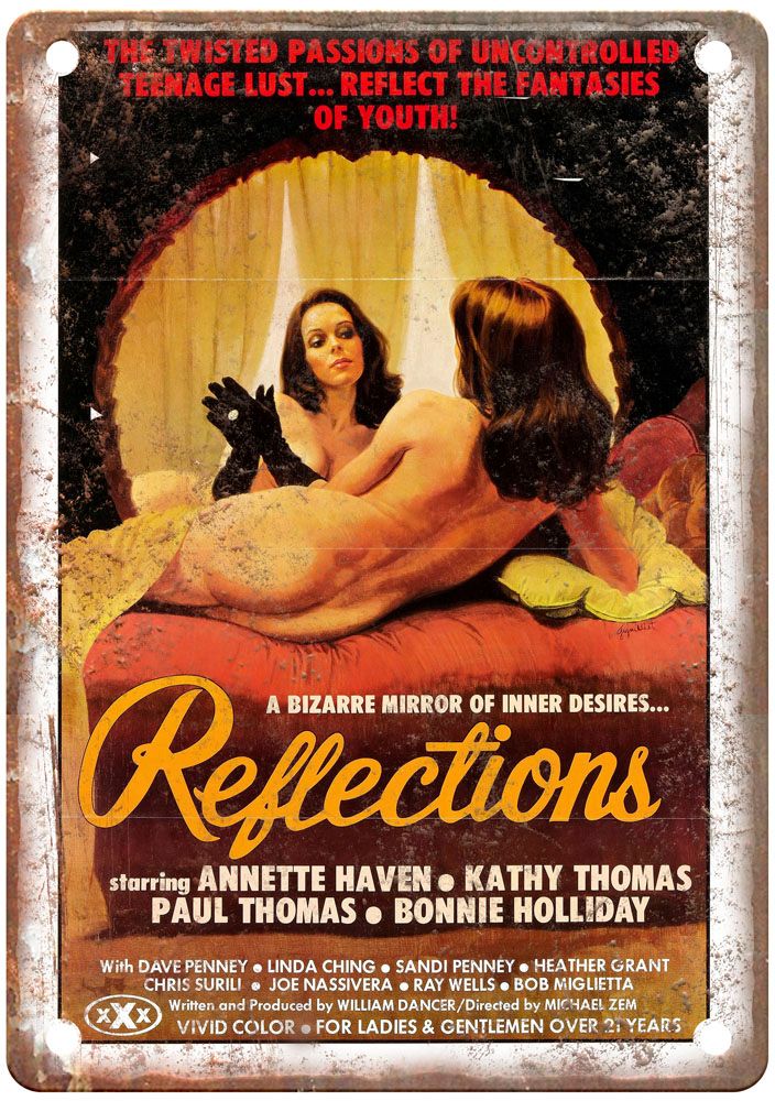 Reflections 1977 Vintage Movie Poster Old Retro Look Metal Sign