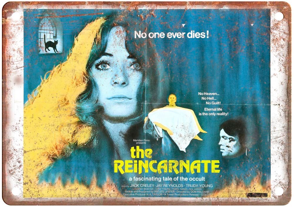 Reincarnate Vintage Movie Poster Old Retro Look Metal Sign