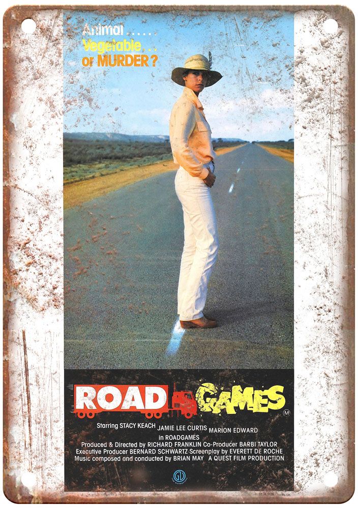 Road Games Vintage Movie Poster Old Retro Look Metal Sign