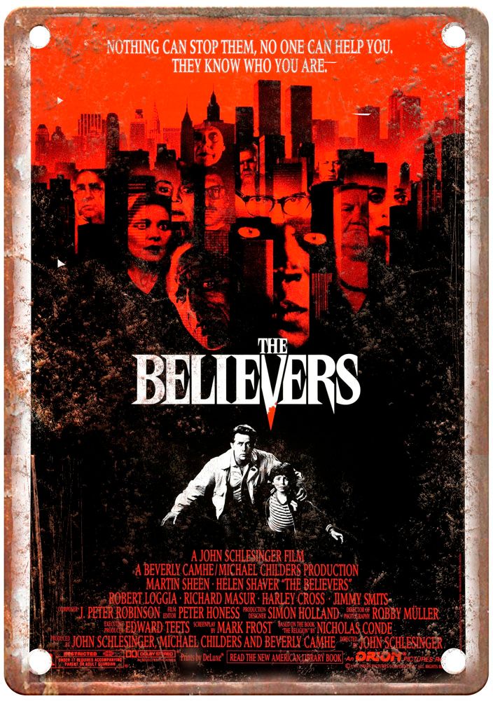 Believers Vintage Movie Poster Old Retro Look Metal Sign