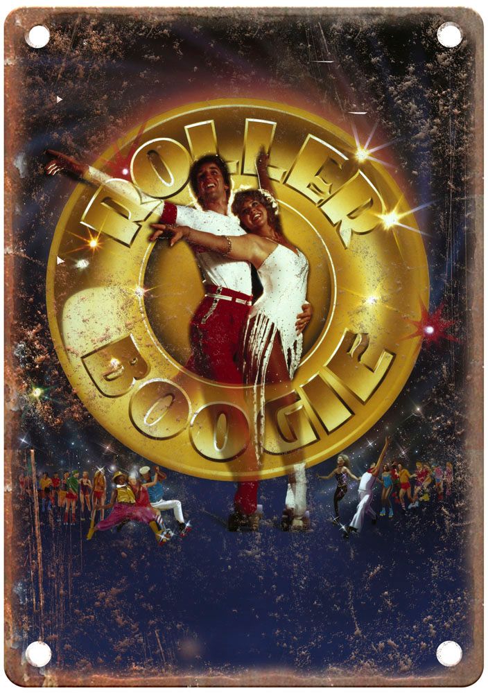 Roller Boogie Vintage Movie Poster Old Retro Look Metal Sign