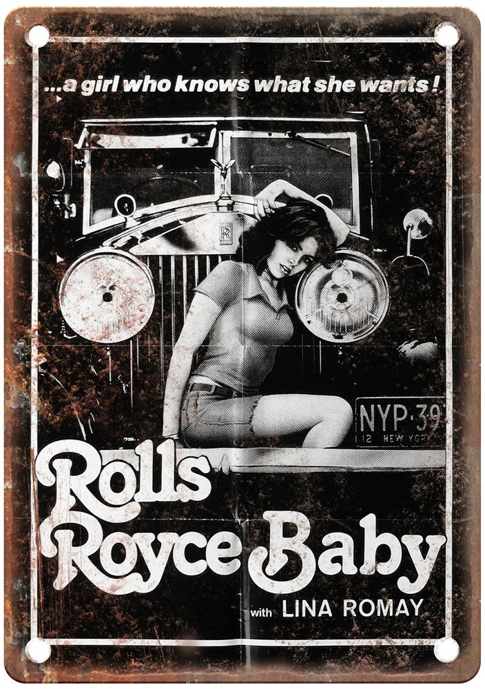 Rolls Royce Baby Vintage Movie Poster Old Retro Look Metal Sign