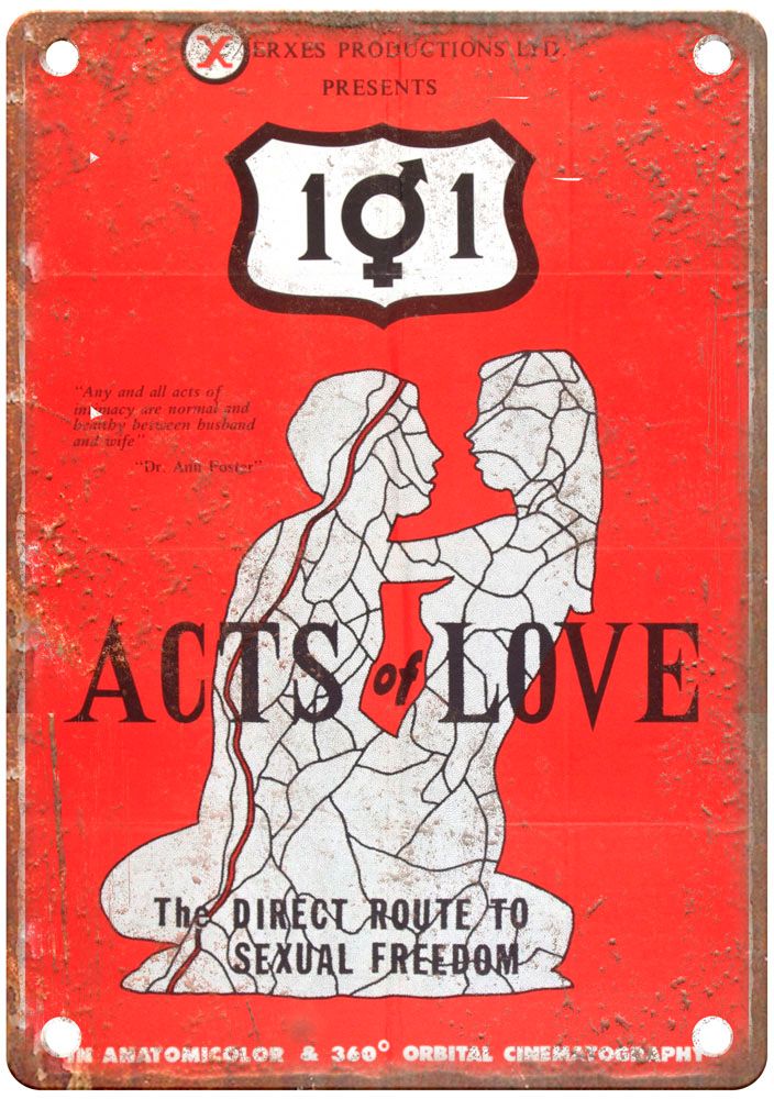 1 Acts Of Love Vintage Movie Poster Old Retro Look Metal Sign