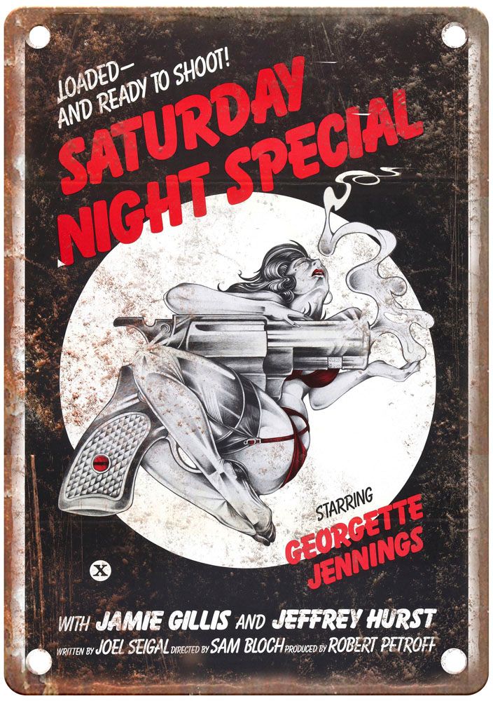 Saturday Night Special Vintage Movie Poster Old Retro Look Metal Sign