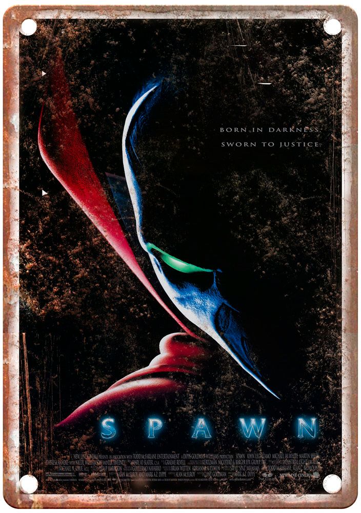 Spawn Vintage Movie Poster Old Retro Look Metal Sign