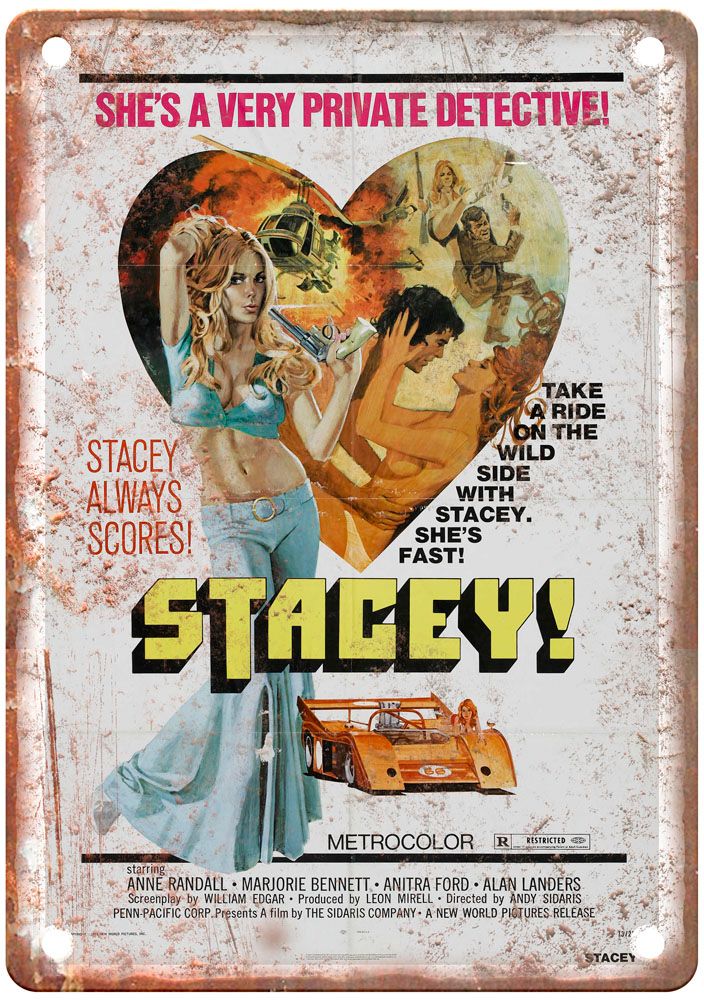 Stacey Vintage Movie Poster Old Retro Look Metal Sign