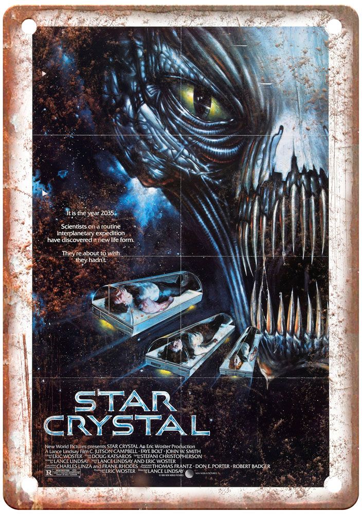 Star Crystal Vintage Movie Poster Old Retro Look Metal Sign