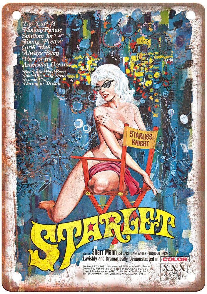 Starlet 1969 Vintage Movie Poster Old Retro Look Metal Sign