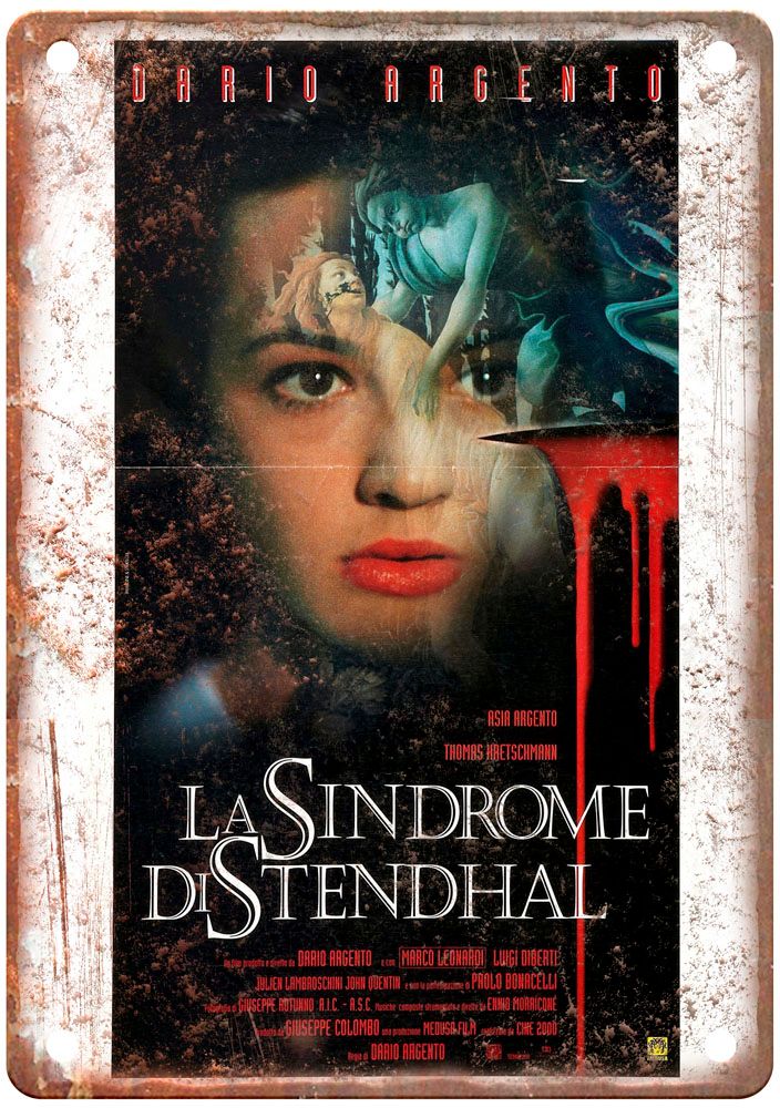 Stendhal Syndrome Vintage Movie Poster Old Retro Look Metal Sign