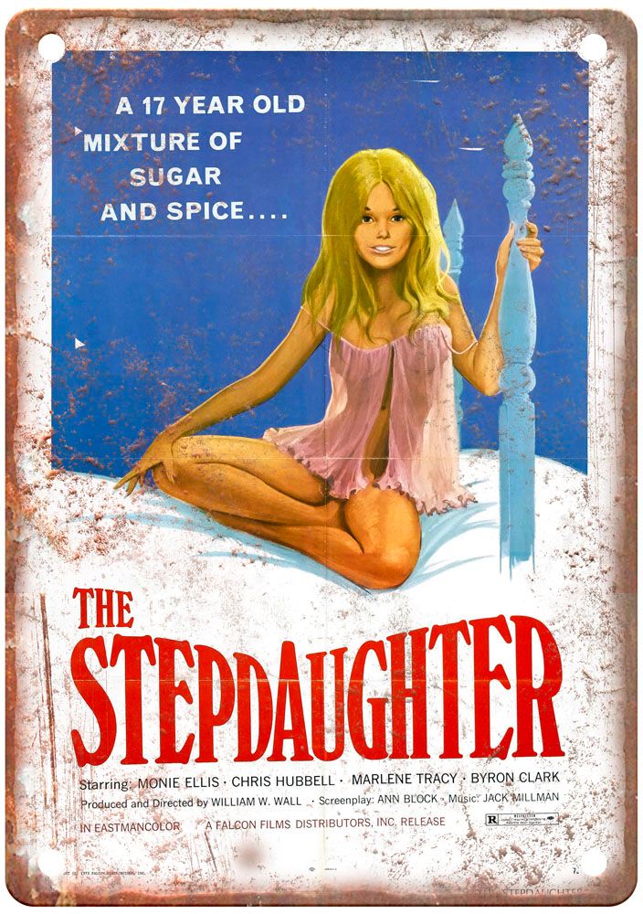 Stepdaughter Vintage Movie Poster Old Retro Look Metal Sign