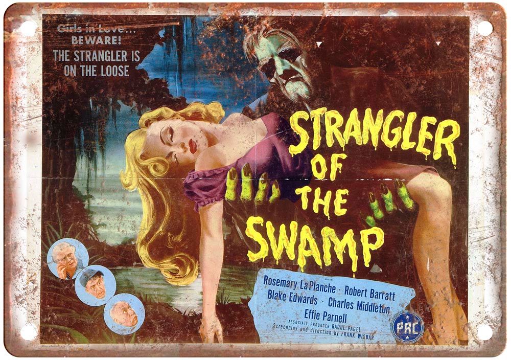 Strangler Of Swamp Vintage Movie Poster Old Retro Look Metal Sign