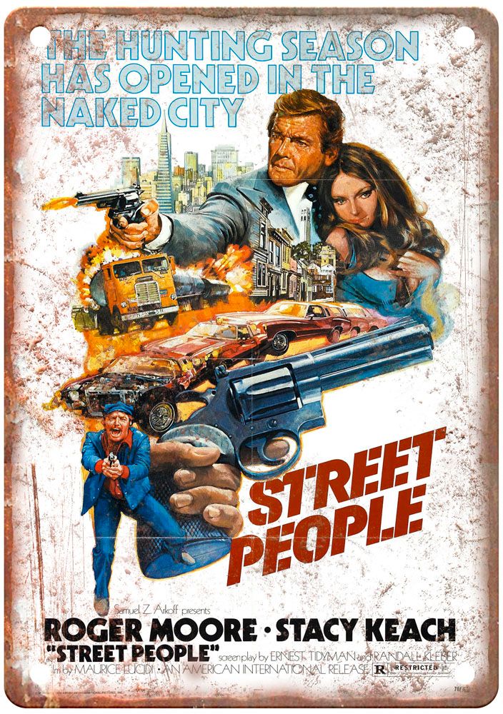 Street People Vintage Movie Poster Old Retro Look Metal Sign