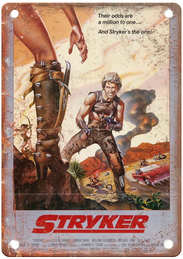 Stryker Vintage Movie Poster Old Retro Look Metal Sign