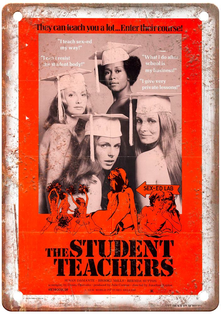 Student Teachers Vintage Movie Poster Old Retro Look Metal Sign