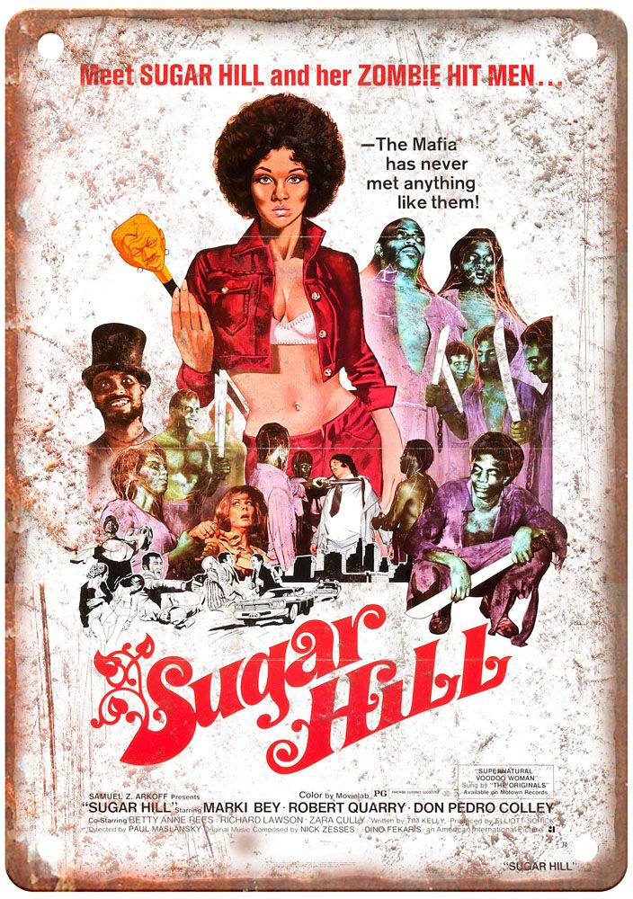 Sugar Hill Vintage Movie Poster Old Retro Look Metal Sign