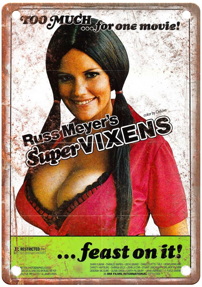 Supervixens Vintage Movie Poster Old Retro Look Metal Sign