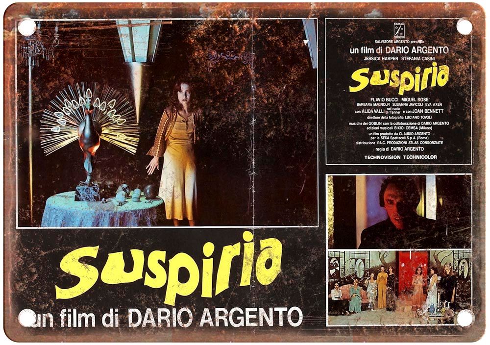 Suspiria Vintage Movie Poster Old Retro Look Metal Sign