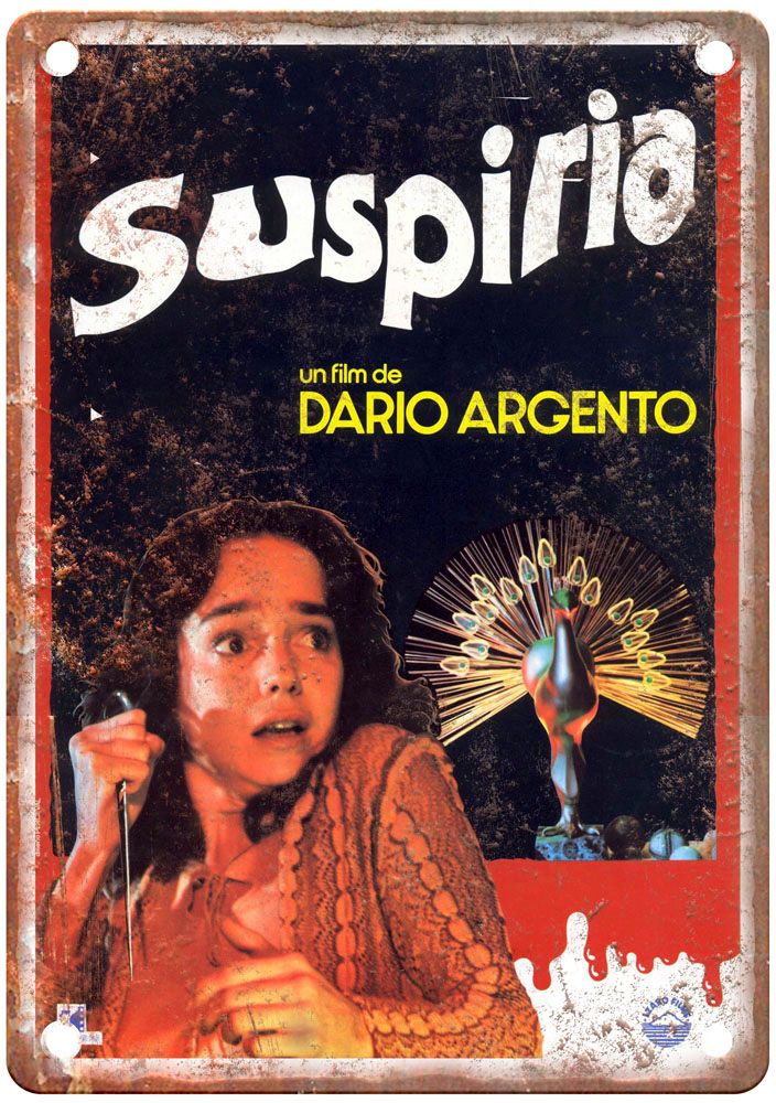 Suspiria Vintage Movie Poster Old Retro Look Metal Sign