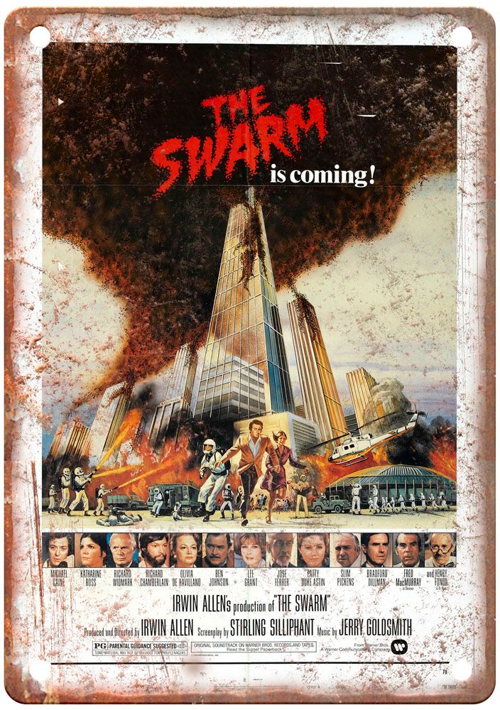 Swarm Vintage Movie Poster Old Retro Look Metal Sign