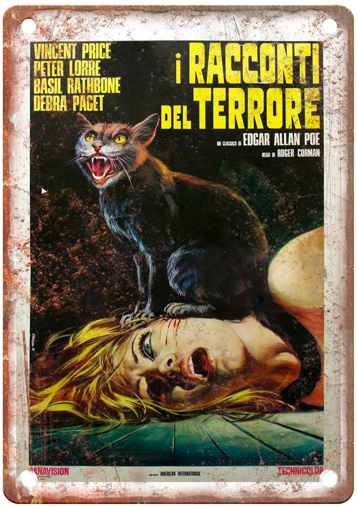 Tales Of Terror Vintage Movie Poster Old Retro Look Metal Sign