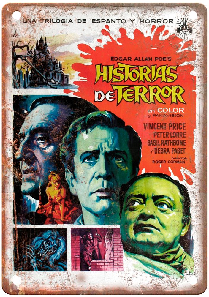 Tales Of Terror Vintage Movie Poster Old Retro Look Metal Sign