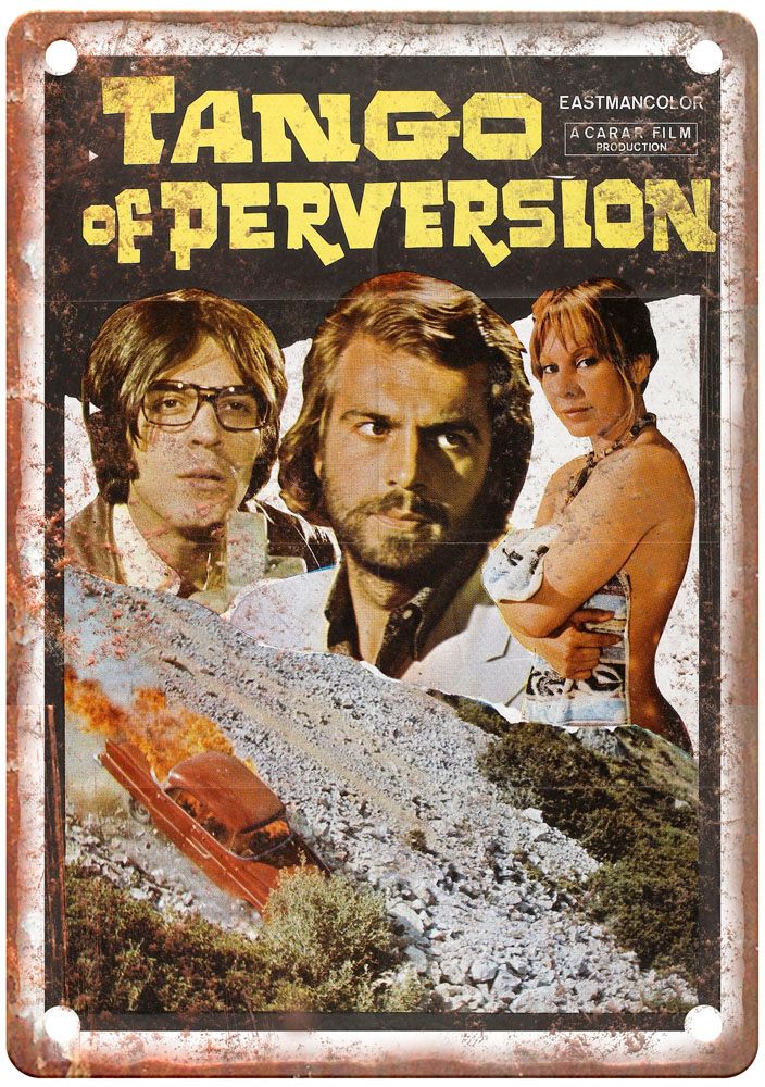 Tango Of Perversion Vintage Movie Poster Old Retro Look Metal Sign