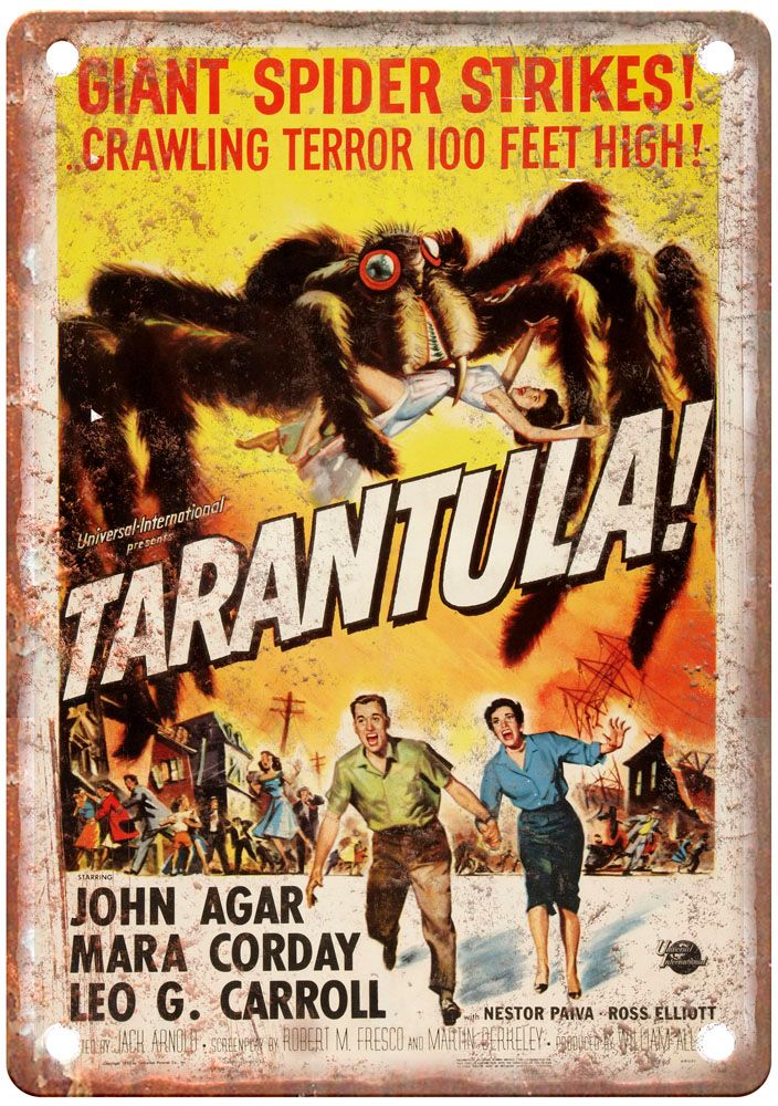 Tarantula Vintage Movie Poster Old Retro Look Metal Sign