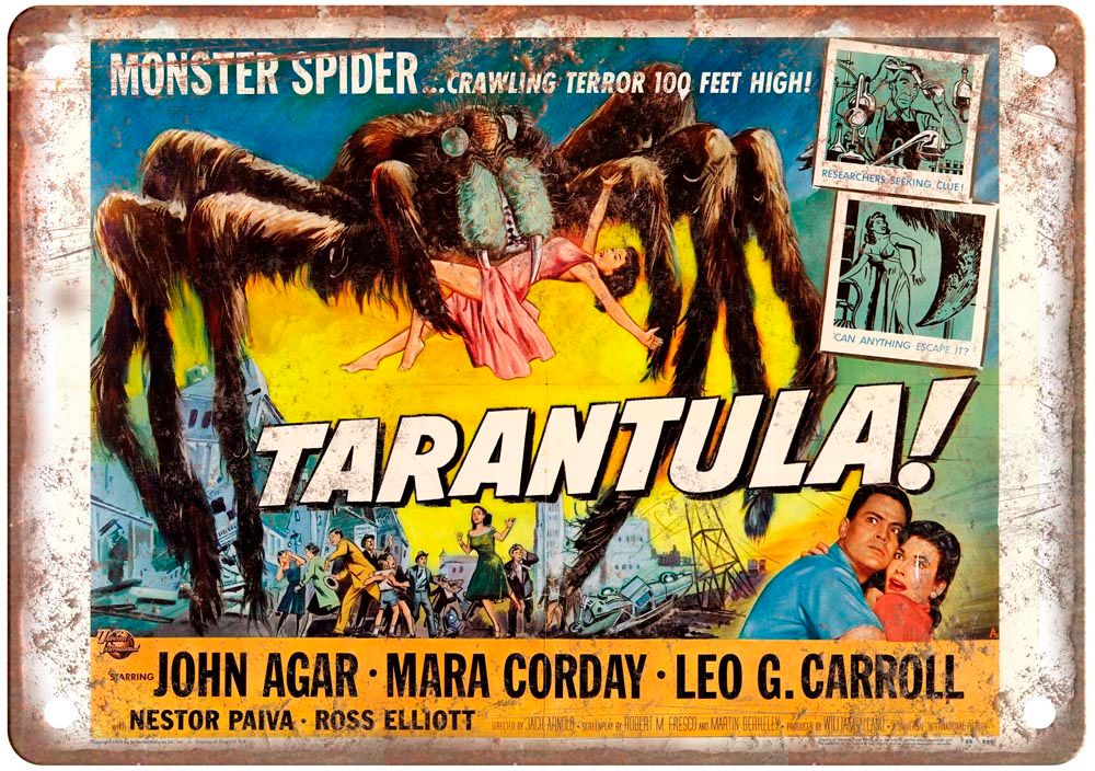 Tarantula Vintage Movie Poster Old Retro Look Metal Sign