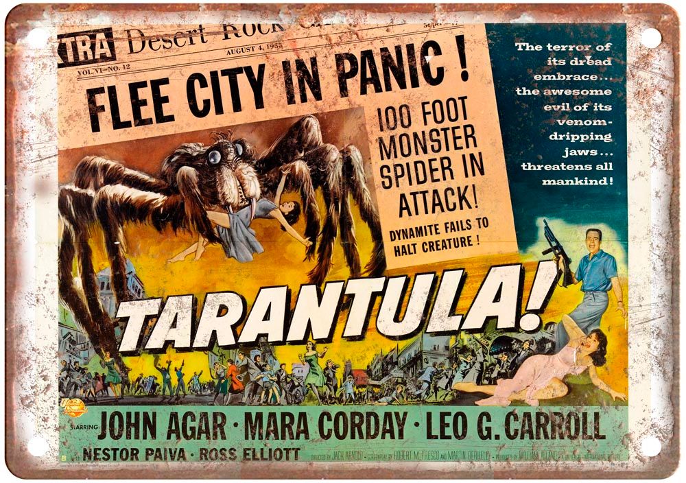 Tarantula Vintage Movie Poster Old Retro Look Metal Sign