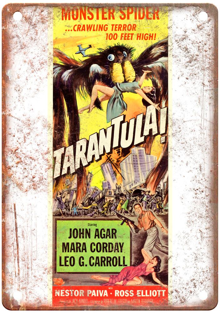 Tarantula Vintage Movie Poster Old Retro Look Metal Sign