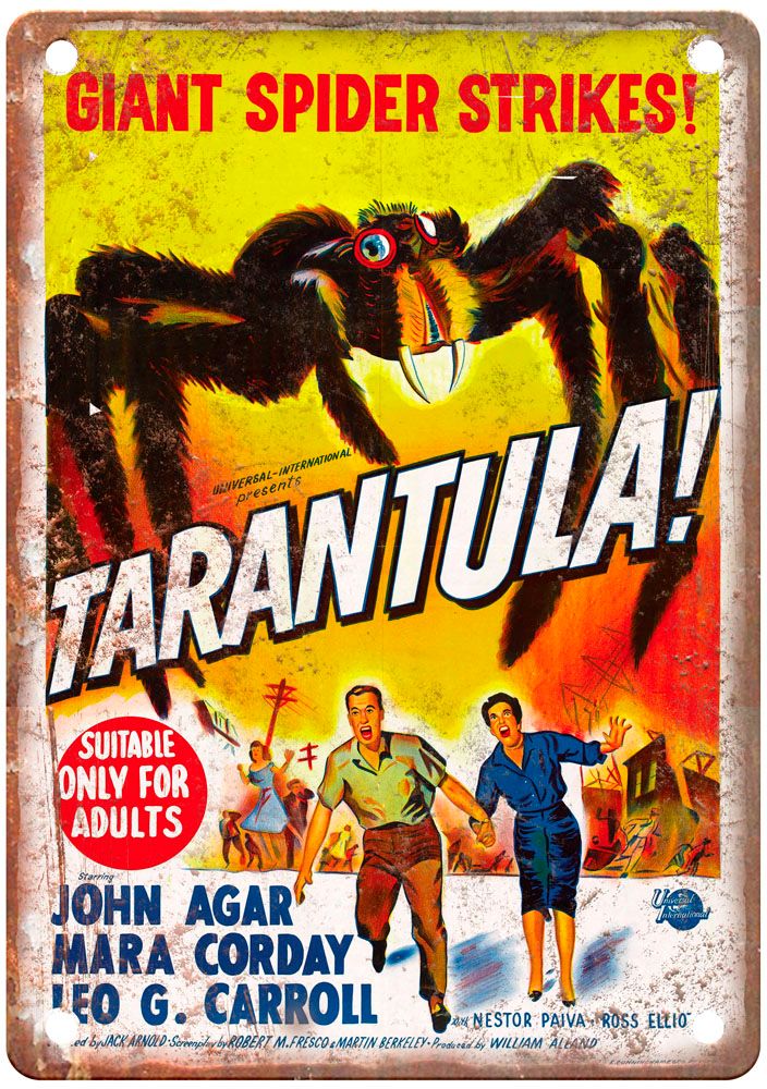 Tarantula Vintage Movie Poster Old Retro Look Metal Sign