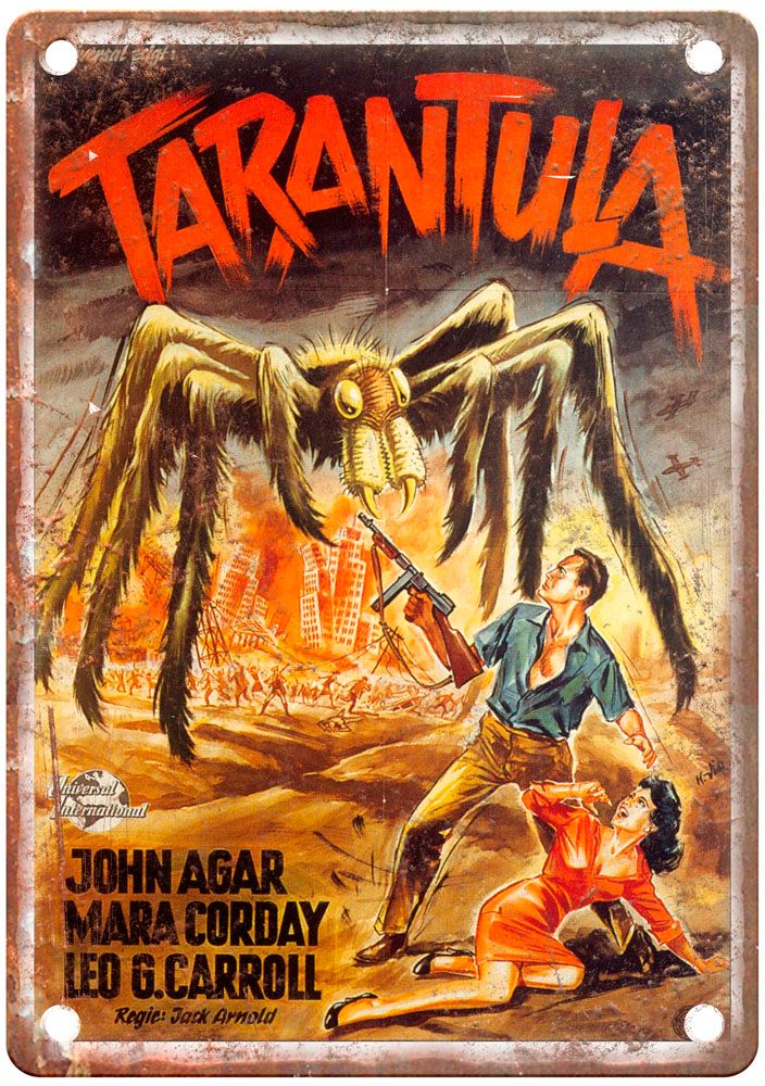 Tarantula Vintage Movie Poster Old Retro Look Metal Sign