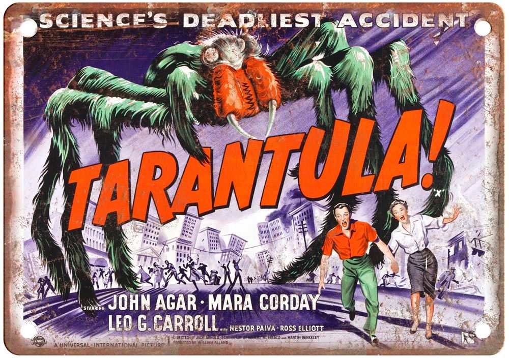 Tarantula Vintage Movie Poster Old Retro Look Metal Sign