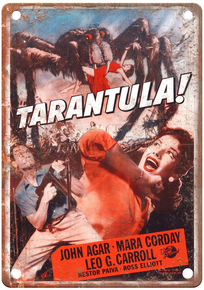 Tarantula Vintage Movie Poster Old Retro Look Metal Sign