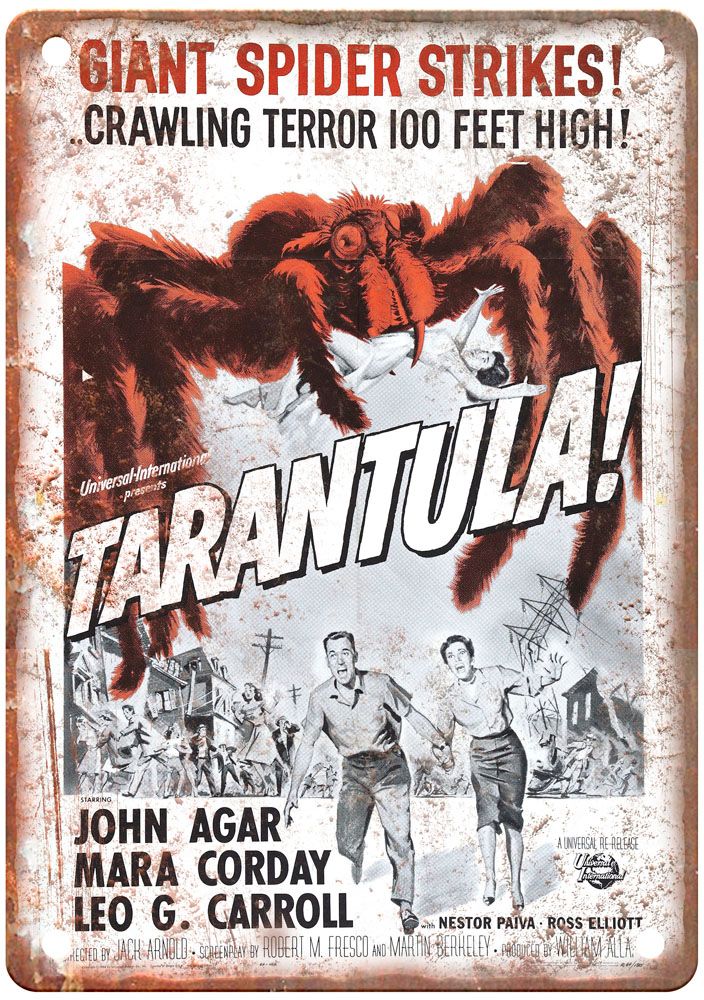 Tarantula Vintage Movie Poster Old Retro Look Metal Sign