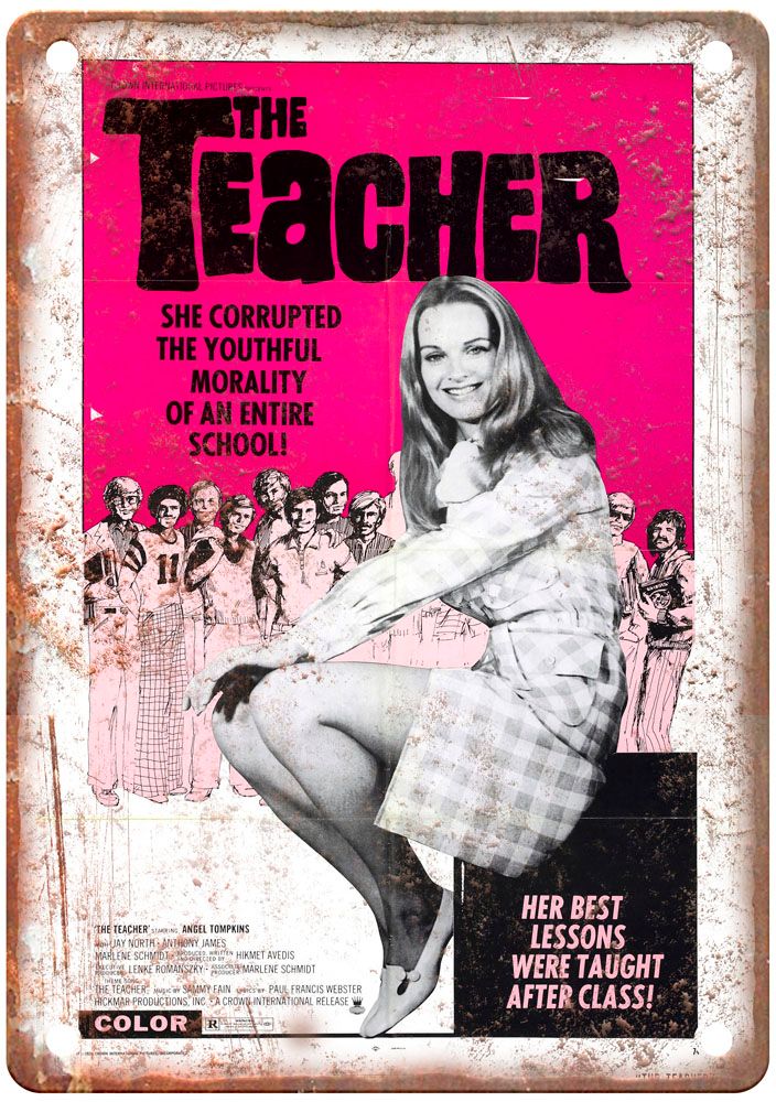 Teacher Vintage Movie Poster Old Retro Look Metal Sign